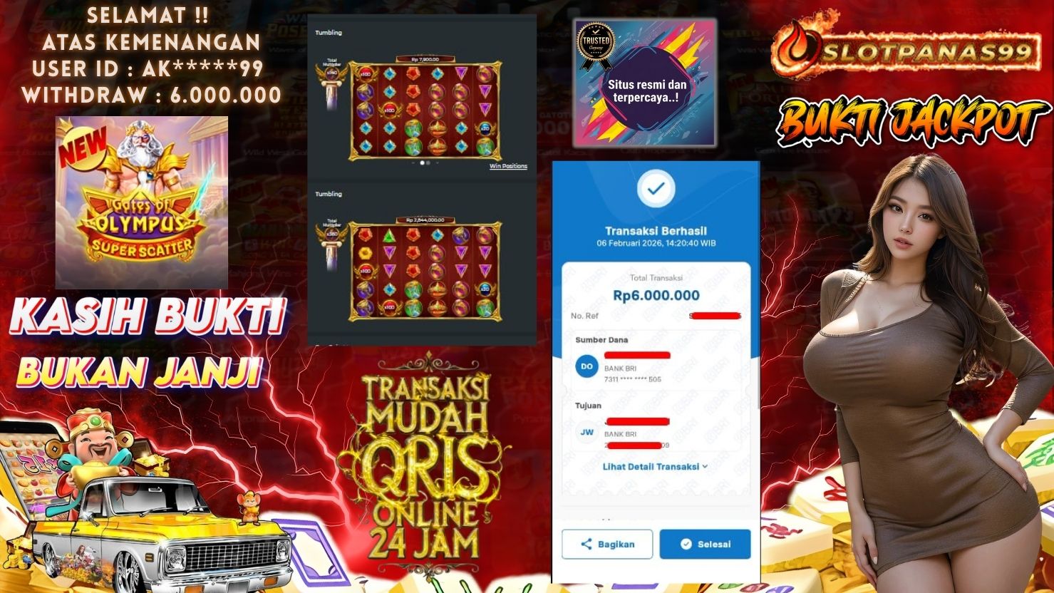 SLOTPANAS99 JACKPOT SLOT GATES OF OLYMPUS SUPER SCATTER